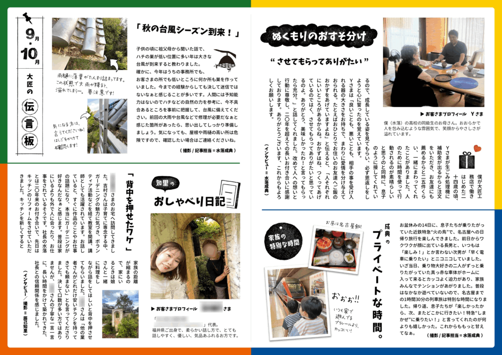 ニュースレターvol.13の中面