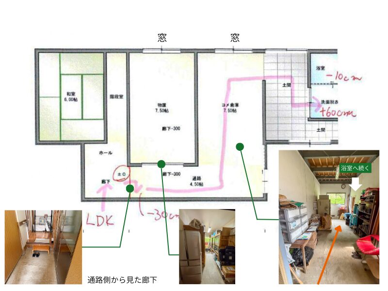 施工前図面（写真付き）