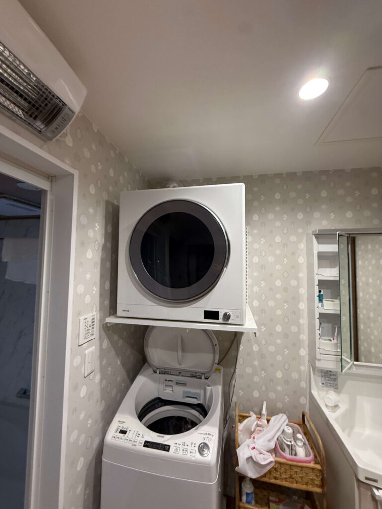 洗面所に設置した乾太くん