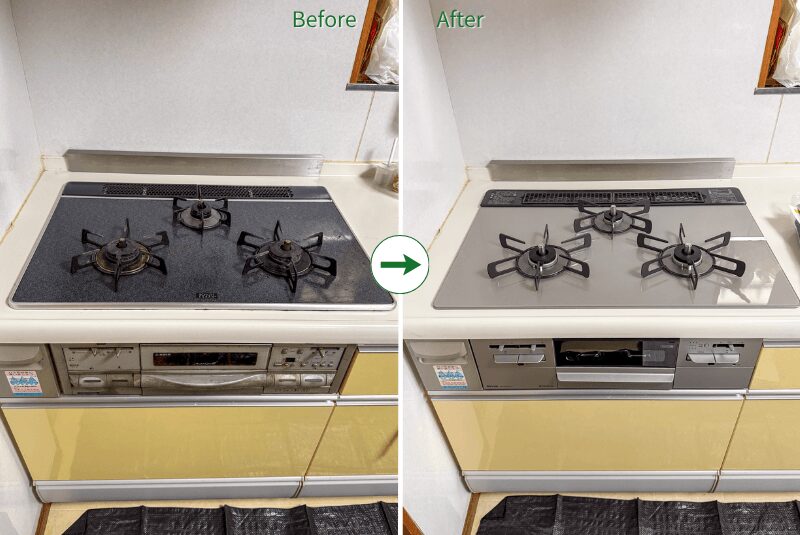 ガスコンロビフォーアフター