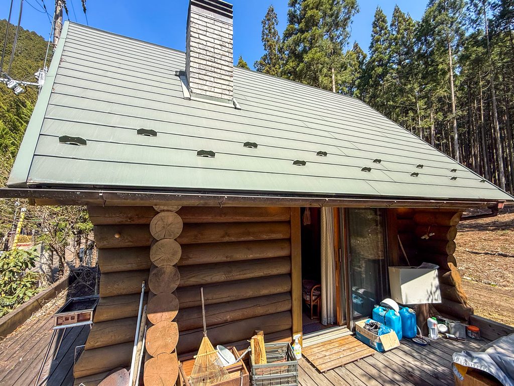 工事前の屋根の色あせ